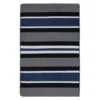 Variagated Stripe Outdoor Rug - Navy