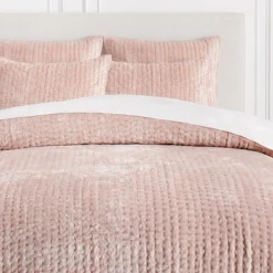 Mardon Velvet Bedding - Blush
