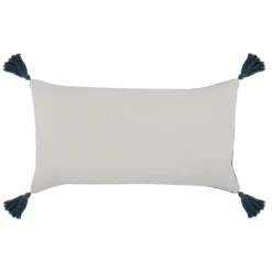 Kaya Lumbar Pillow - Blue 8 Kaya Lumbar Pillow - Blue -LOVESE Furniture Shop webimage 620391589 back