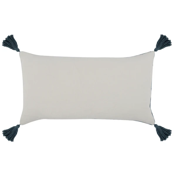 Kaya Lumbar Pillow - Blue 4 Kaya Lumbar Pillow - Blue - Image 4