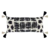 Zahli Lumbar Pillow - Black/Natural