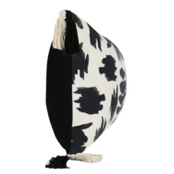Zahli Lumbar Pillow - Black/Natural 7 Zahli Lumbar Pillow - Black/Natural -LOVESE Furniture Shop webimage 620391592 side 1