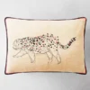 Leopardess Lumbar Pillow - Ivory/Black