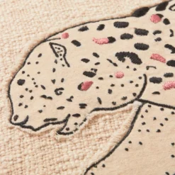 Leopardess Lumbar Pillow - Ivory/Black -LOVESE Furniture Shop webimage 620551347 DTL2