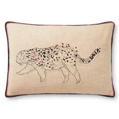 Leopardess Lumbar Pillow - Ivory/Black -LOVESE Furniture Shop webimage 620551347 SIL