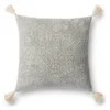Felicity Pillow 22" - Light Grey