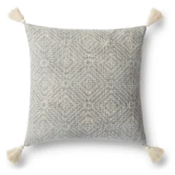 Felicity Pillow 22" - Light Grey