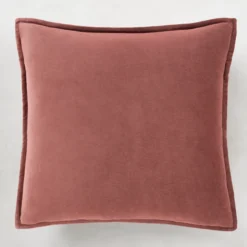 Velvet Pillow 20" - Brick Red