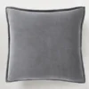 Velvet Pillow 20" - Charcoal
