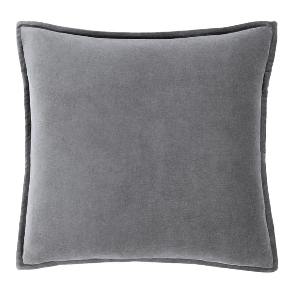 Velvet Pillow 20" - Charcoal 4 Velvet Pillow 20" - Charcoal - Image 4