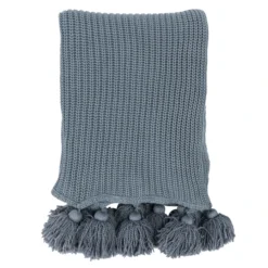 Vista Throw - Sea Fog Blue