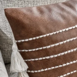 Zeek Lumbar Pillow - Chocolate -LOVESE Furniture Shop webimage 620848593 DTL2