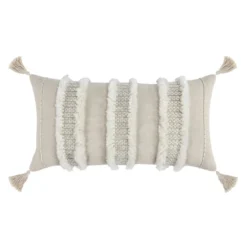 Mills Lumbar Pillow - Natural/Ivory