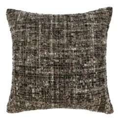 Malek Pillow 24" - Black/Ivory
