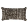 Malek Lumbar Pillow - Black/Ivory