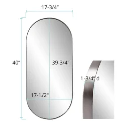 Capsule Mirror - Silver 16 Capsule Mirror - Silver -LOVESE Furniture Shop webimage 621010076 dim