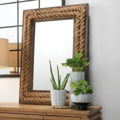 Jute Mirror -LOVESE Furniture Shop webimage 621033254 RV1