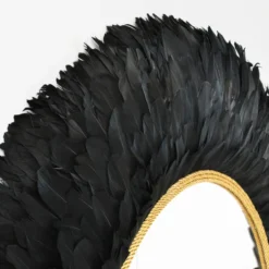 Nikki Chu - Midnight Feather Mirror -LOVESE Furniture Shop webimage 621033693 2 jpg