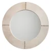 Round Cross Stitch Mirror - White