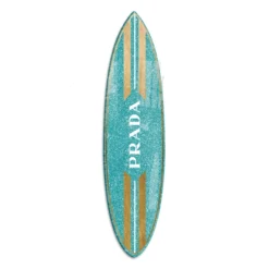 Aqua And Gold Milan Surfboard