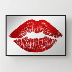 Solid Kiss Red Lips Mirror