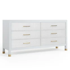 Monterey 6 Drawer Dresser - White