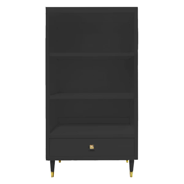 Uptown Bookcase With Drawer - Black 1 Uptown Bookcase With Drawer - Black
