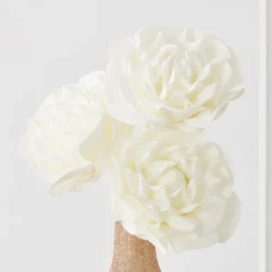 Faux Village Flower - Set Of 3