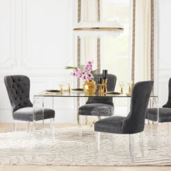 Charlotte Dining Chair - Acrylic -LOVESE Furniture Shop webimage Regency Dining 01 1x1 web